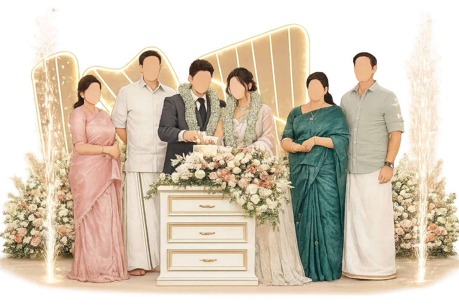 The wedding — exchange of vows